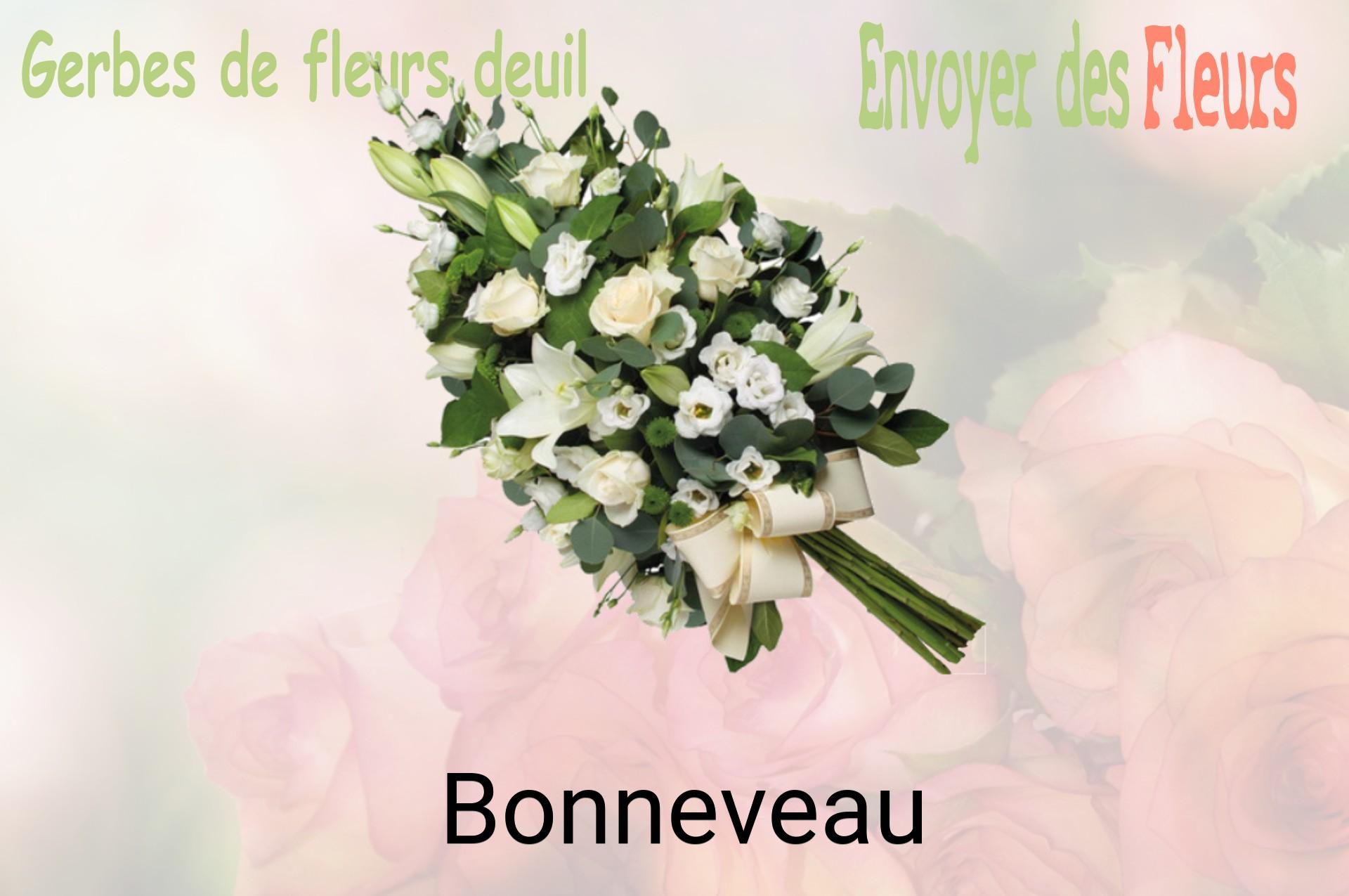 Gerbe de fleurs de deuil livrée à Bonneveau